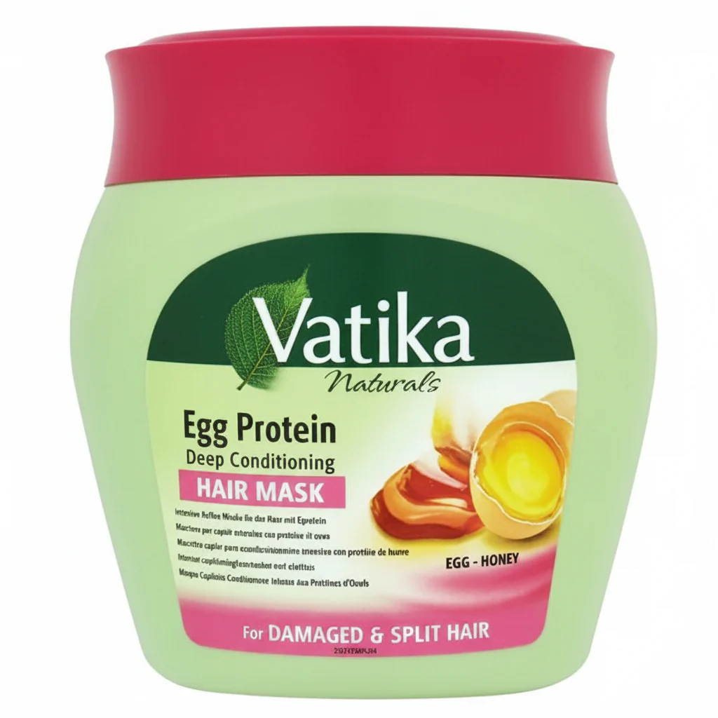 Vatika Egg Protein Hair Mask 500g | Repair, Strengthen & Deep Condition