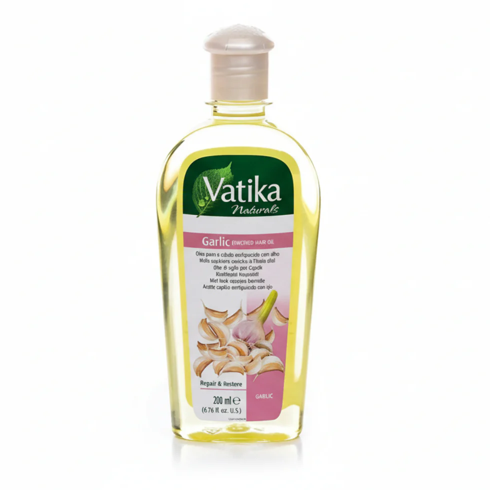 Vatika Naturals Garlic Hair Oil 200ml | Hair Fall Control & Strong Growth Care