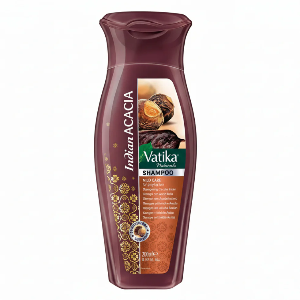 Vatika Indian Acacia Shampoo 200ml | Ayurvedic Hair Cleanse & Strength Care