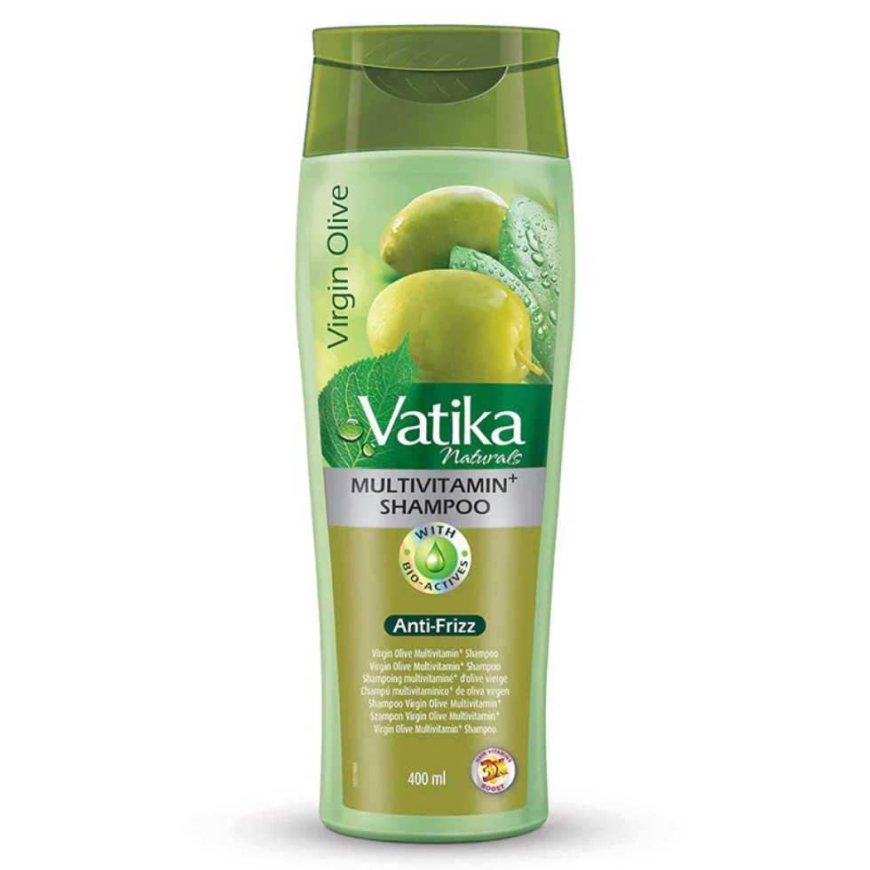 Vatika Naturals Olive Multivitamin Shampoo 400ml | Shine, Smooth & Frizz Control