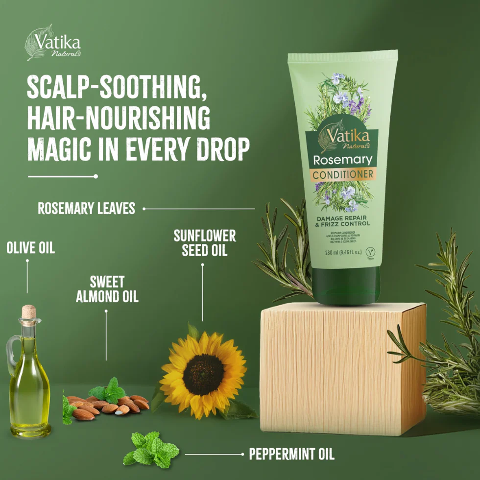 Vatika Naturals Rosemary Conditioner 280ml | Hydrate, Strengthen & Smooth Hair - Image 2