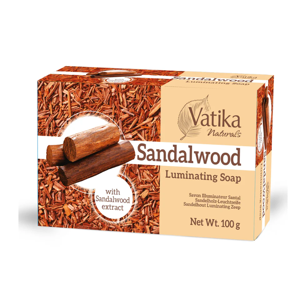 Vatika Naturals Sandalwood Soap 100g | Nourish &amp; Brighten Skin Naturally