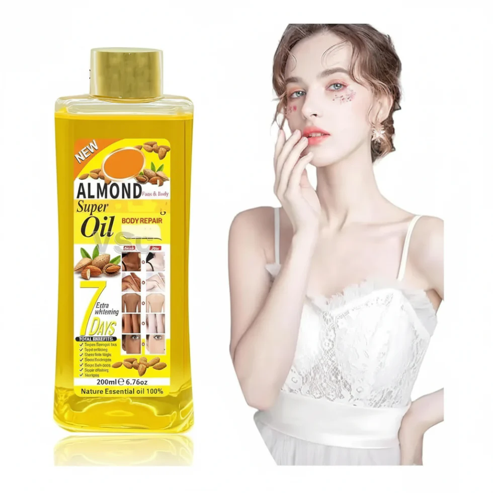 Veet Gold Turmeric Whitening Oil 500ml | Dark Spot Repair & Glow Boost Body Oil - Image 2