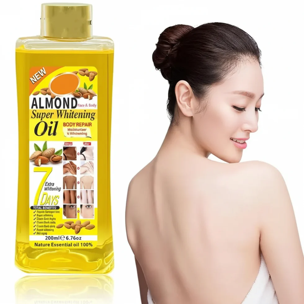 Veet Gold Turmeric Whitening Oil 500ml | Dark Spot Repair & Glow Boost Body Oil - Image 4