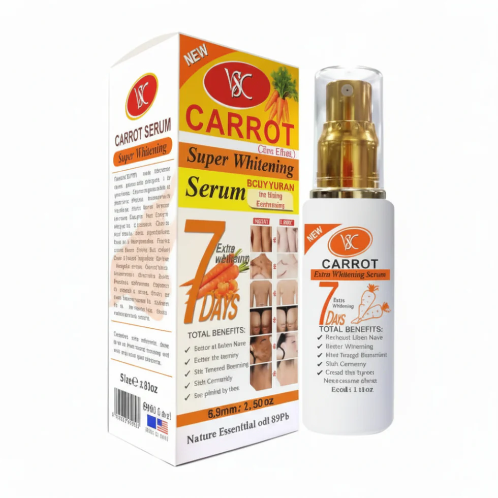 Veet Gold Carrot Super Whitening Serum 52ml | Brightening & Dark Spot Care