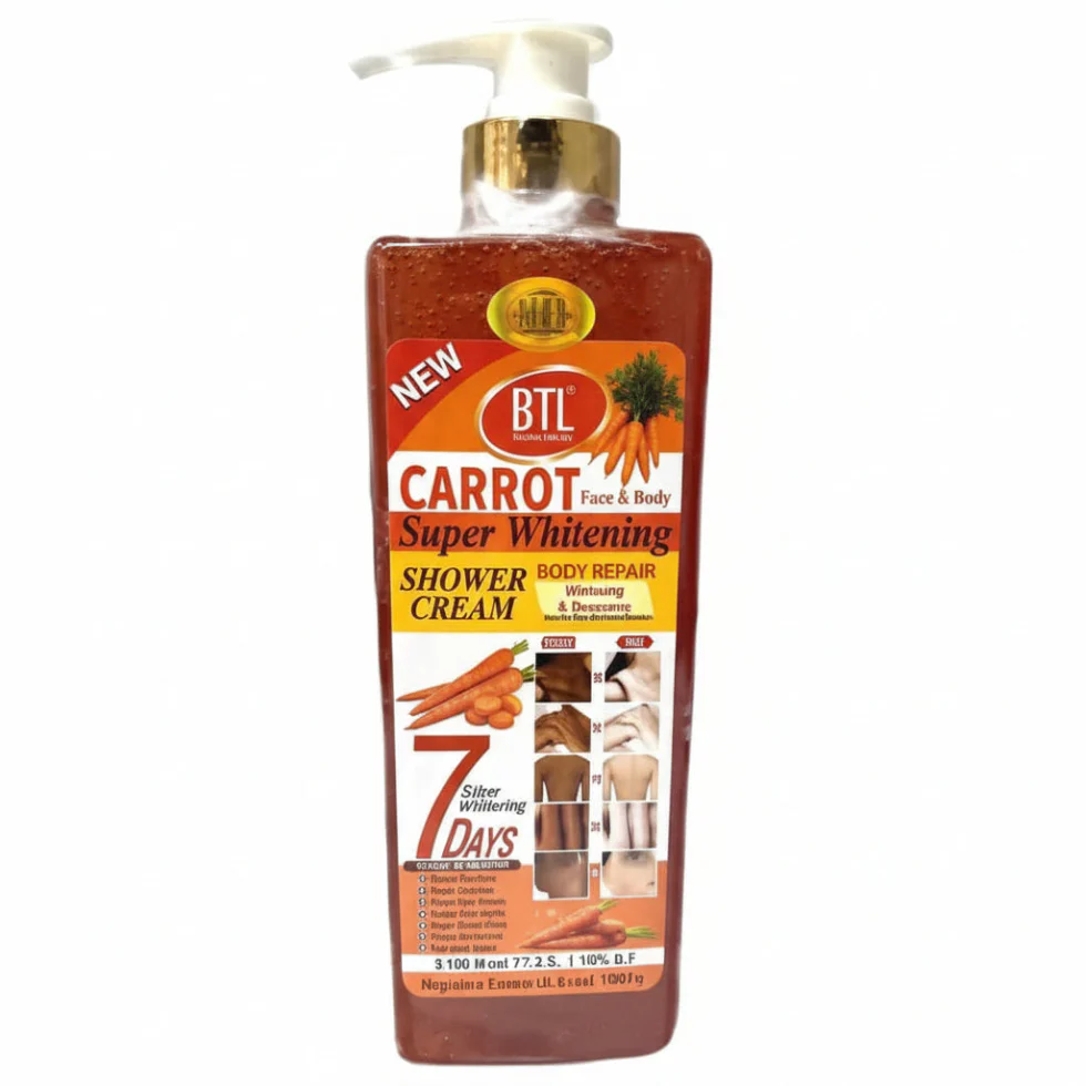 Veet Gold Carrot Super Whitening Shower Cream 1000ml | Brightening Body Wash