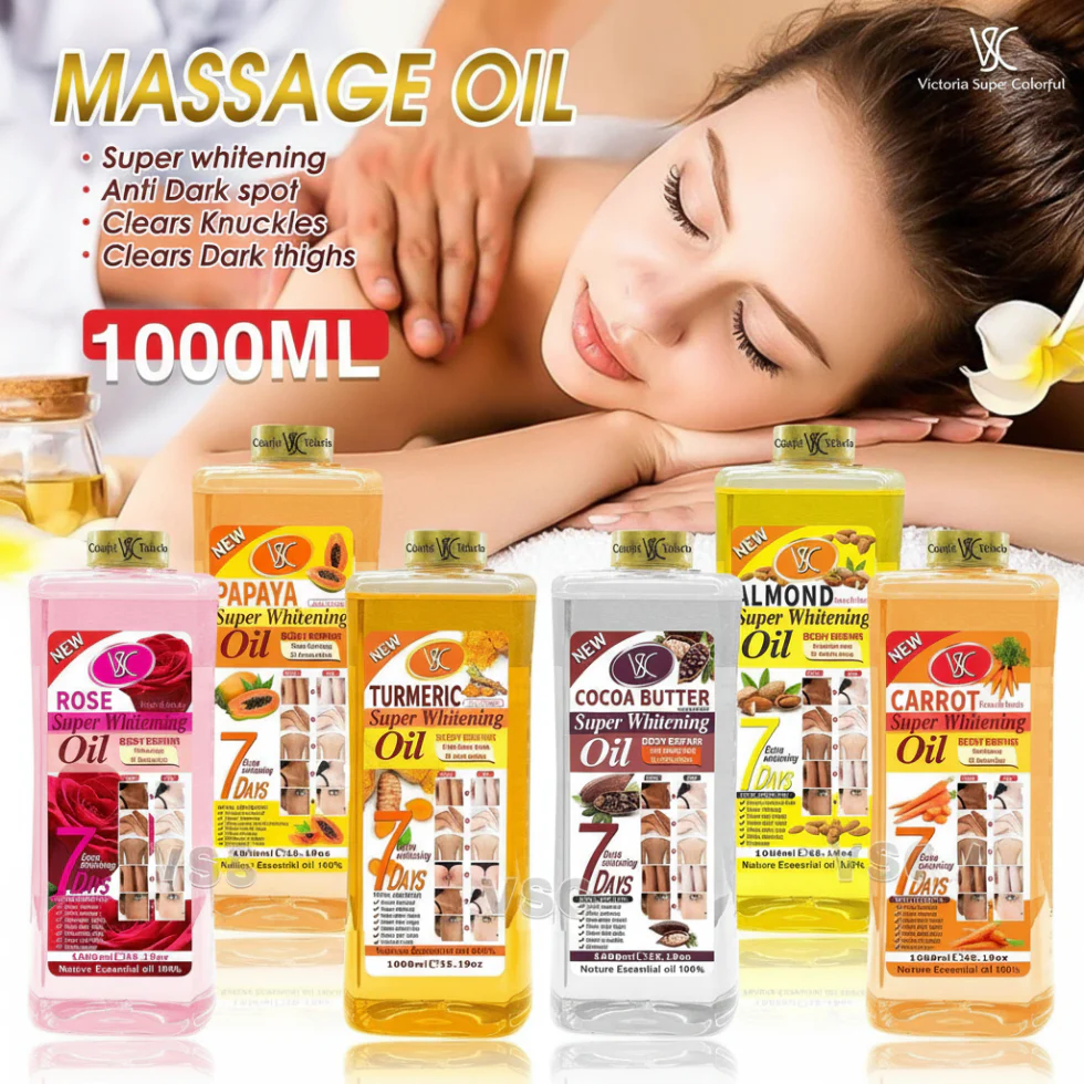 Veet Gold Papaya Whitening Oil 200ml | Brightening & Glow Body Oil - Image 4