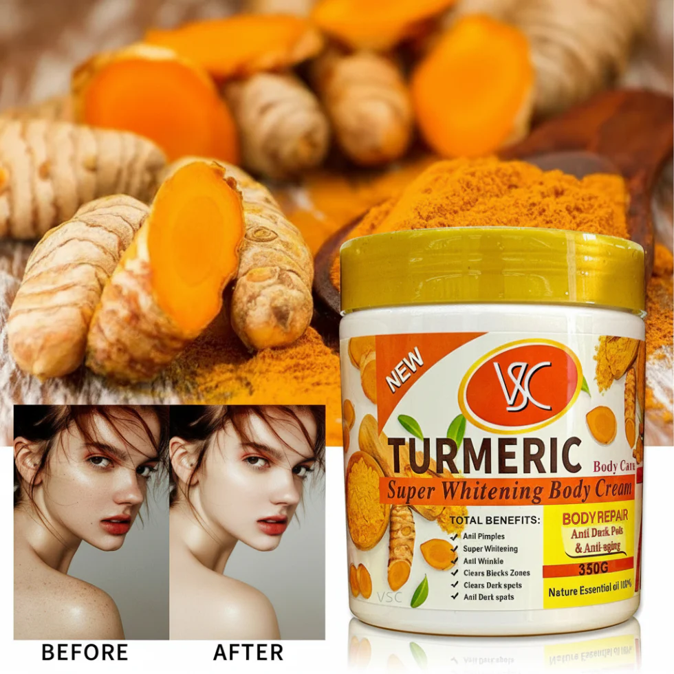 Veet Gold Turmeric Body Cream 350g | Brightening & Moisturizing Skin Care - Image 4
