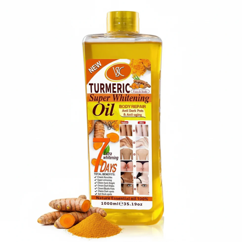 Veet Gold Turmeric Whitening Oil 1000ml | Brightening & Dark Spot Repair