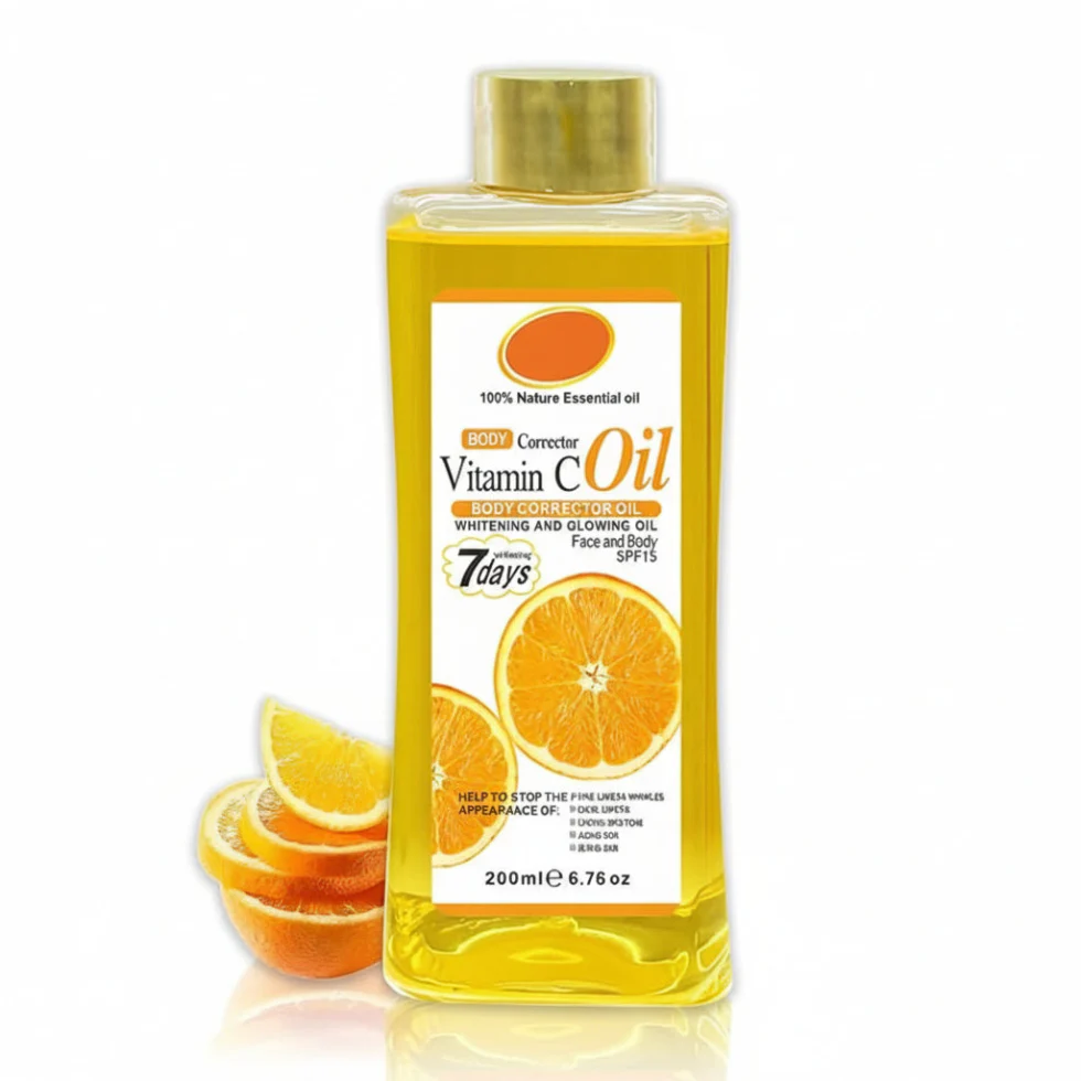 Veet Gold Vitamin C Body Oil 200ml | Whitening & Brightening Body Corrector