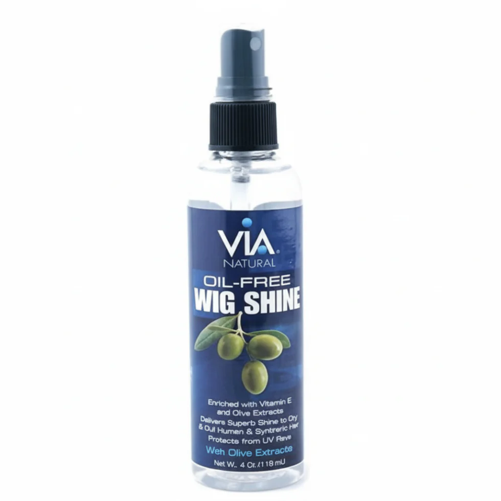 Via Natural Oil-Free Wig Shine Spray 4oz | Shine & Refresh Wigs & Extensions