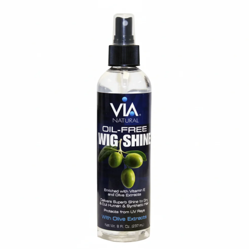 Via Natural Oil-Free Wig Shine Spray 8oz | Shine & Refresh Wigs & Extensions