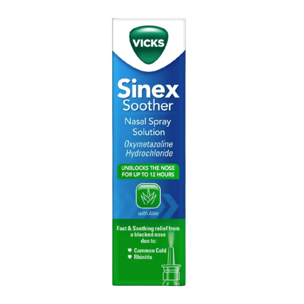 Vicks Sinex Soother Aloe 15ml | Nasal Spray for Congestion Relief