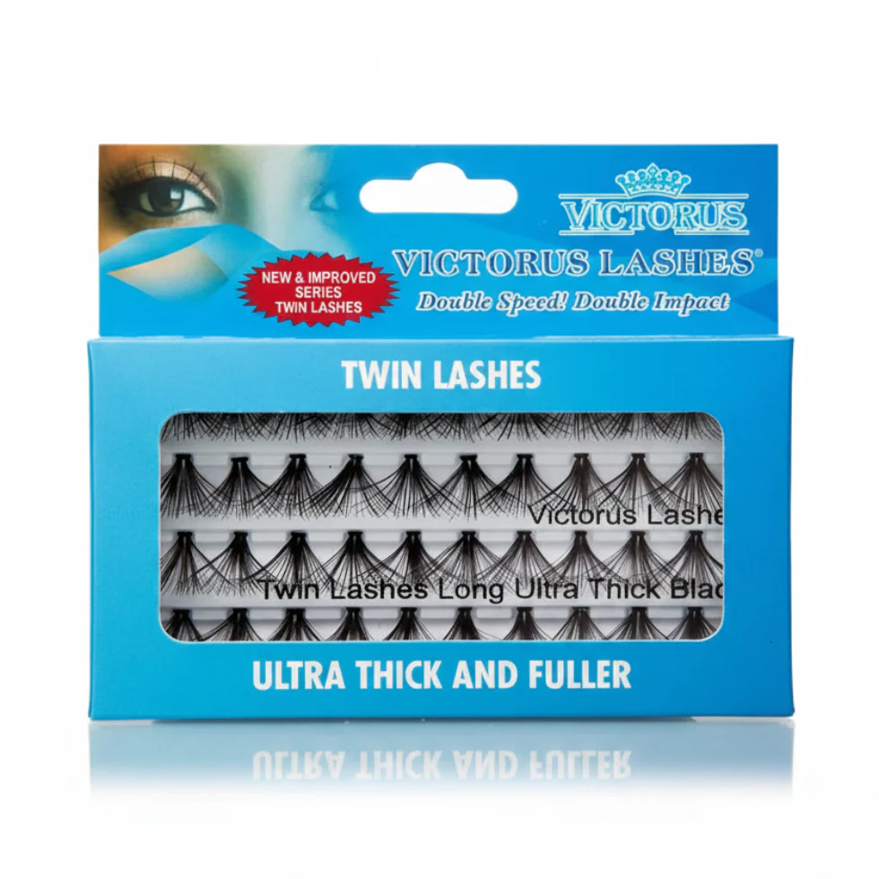 Victorus Twin Lashes Mascara Long Ultra Thick Black | Volumizing Lengthening - Image 3
