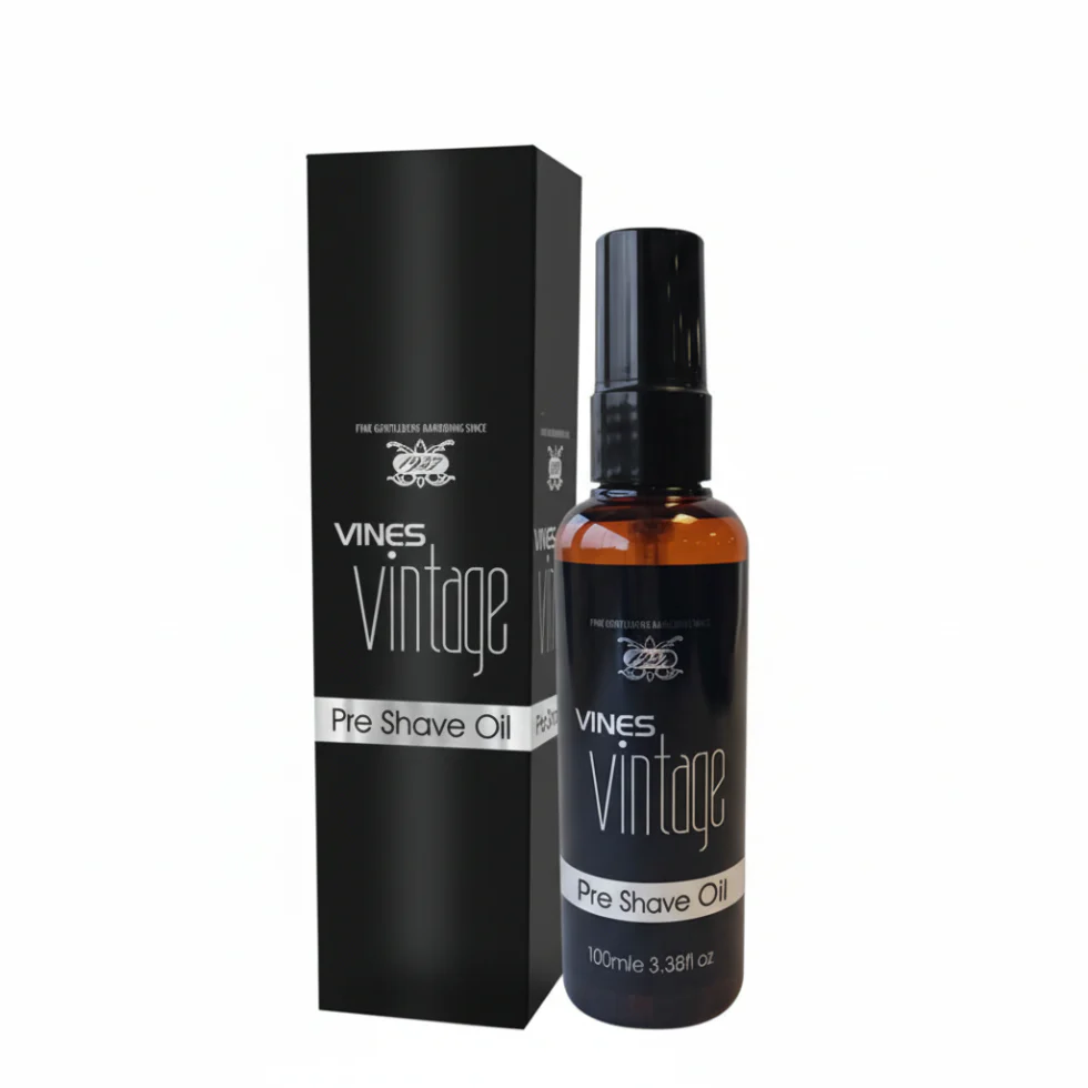 Vines Vintage Pre-Shave Oil 100ml | Smooth Comfortable Irritation-Free Shave