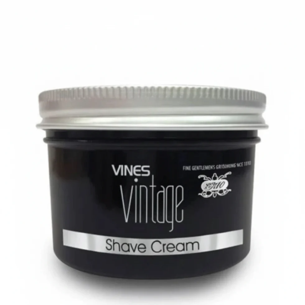 Vines Vintage Shave Cream 125ml | Smooth Hydrating Irritation-Free Shave