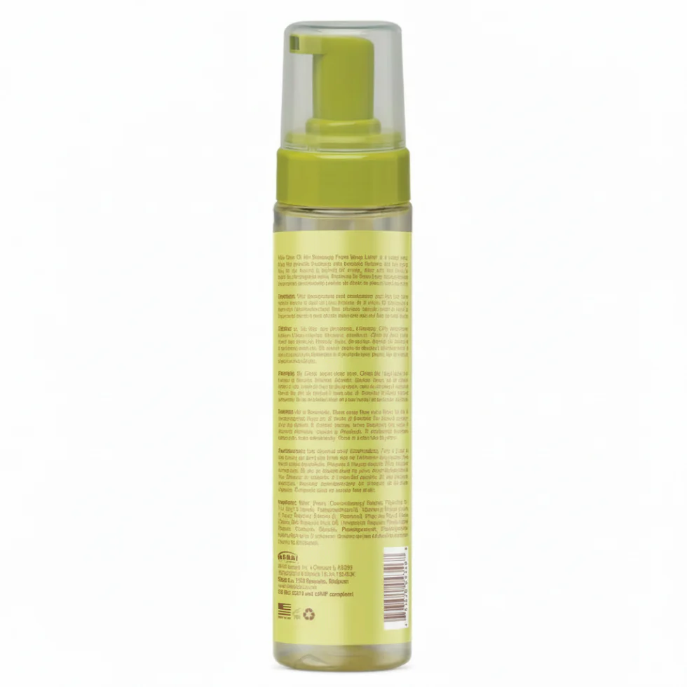 Vitale Olive Oil Foam Wrap Lotion 8oz- Soft Hold, Shine & Breakage Protection - Image 3