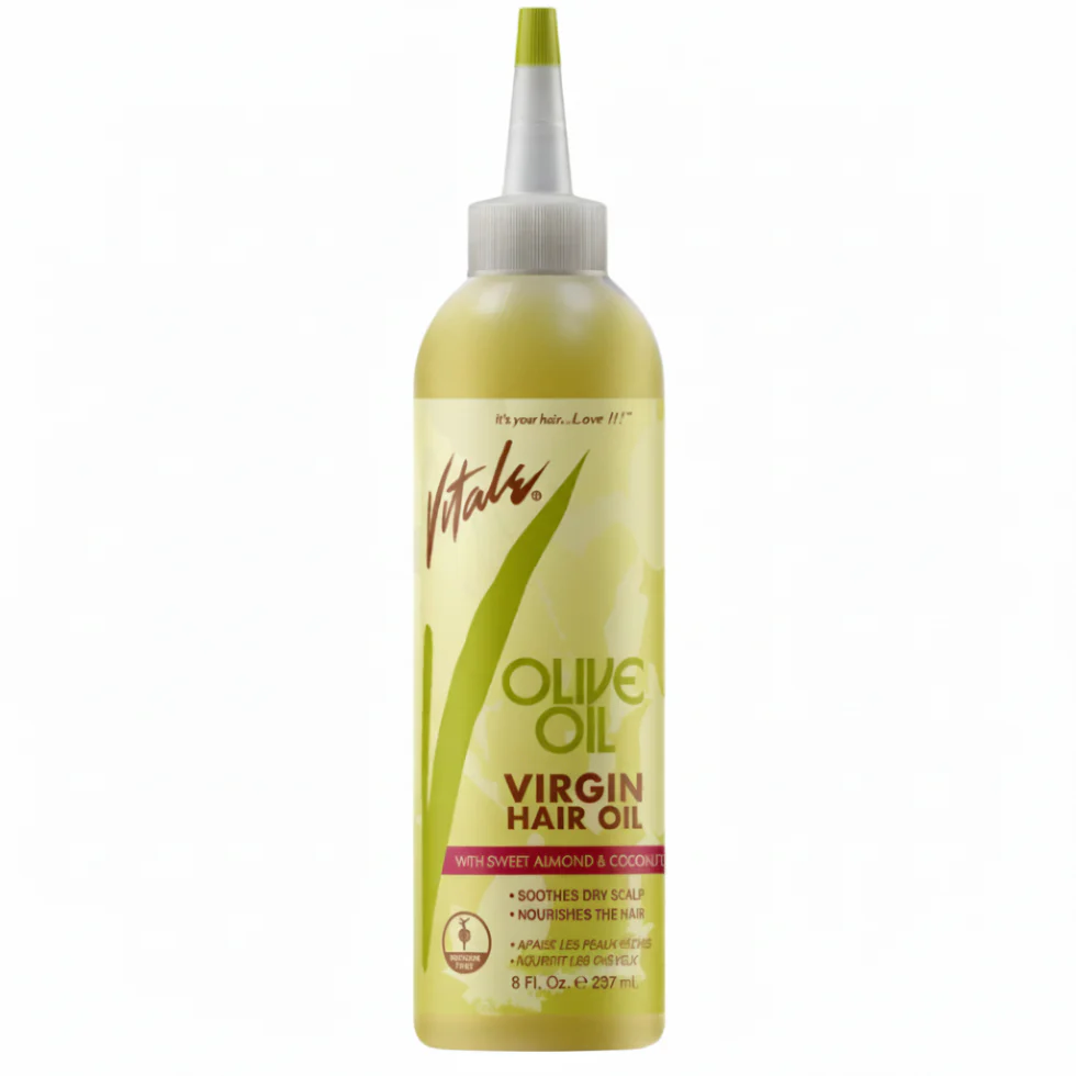 Vitale Olive Oil Virgin Hair Oil 7oz- Deep Nourishment, Shine & Hair Strength