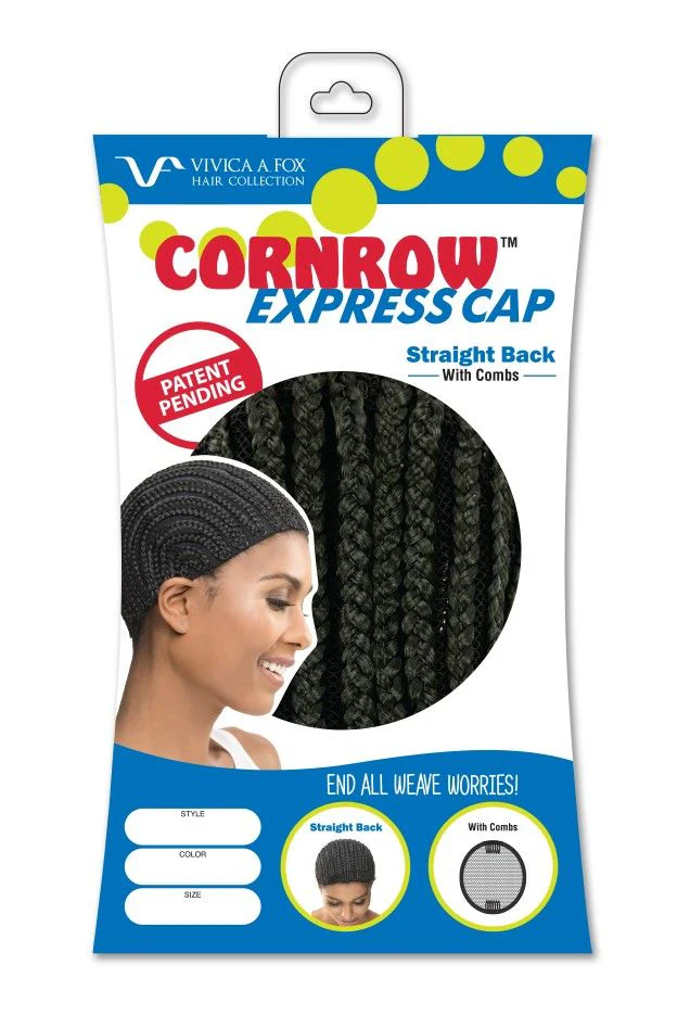 Vivica A. Fox Hair Collection Cornrow Express Cap Straight back  Size.M - CEXSTCB