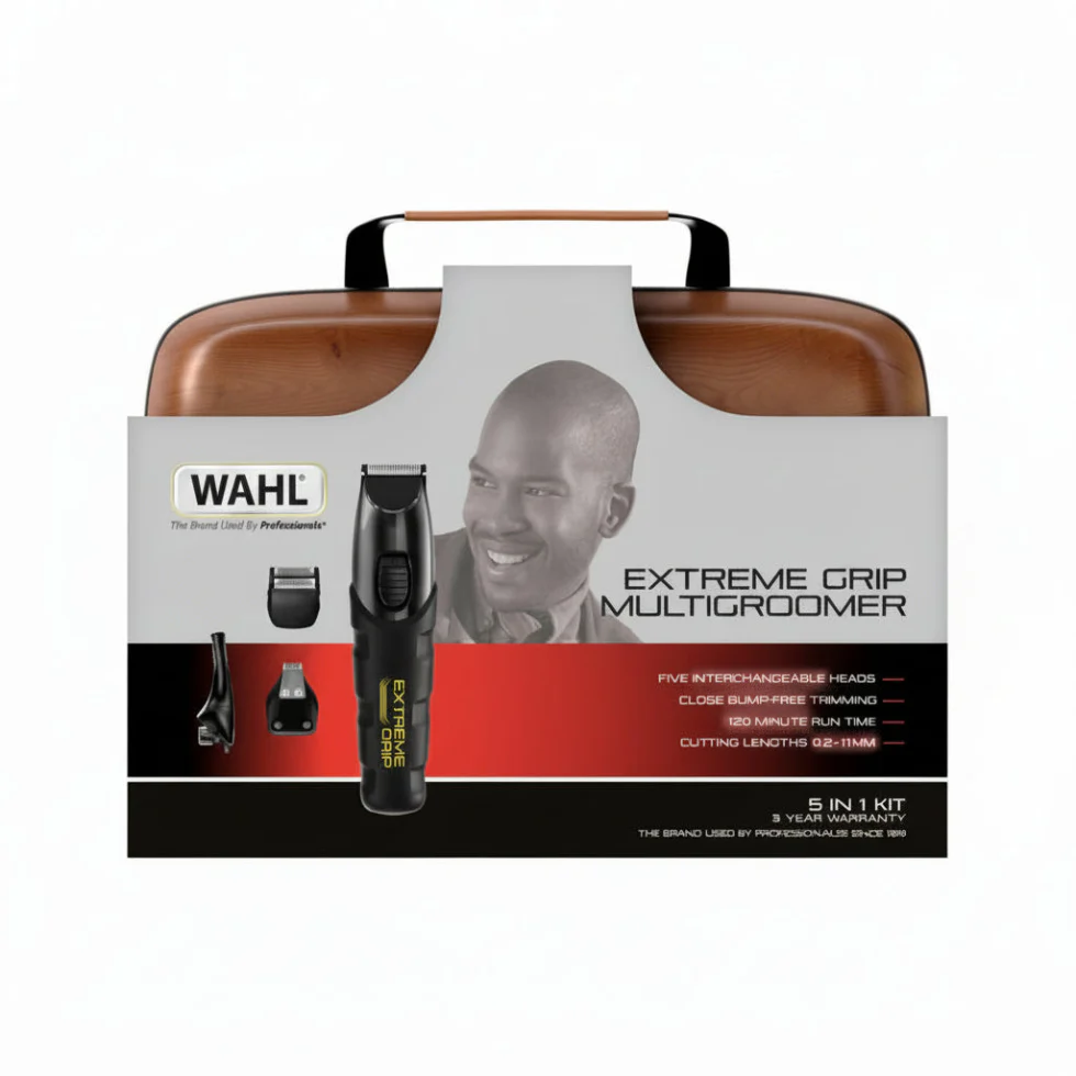 Wahl Extreme Grip 5-in-1 Multigroomer Kit | Beard, Hair & Body Trimmer - Image 2