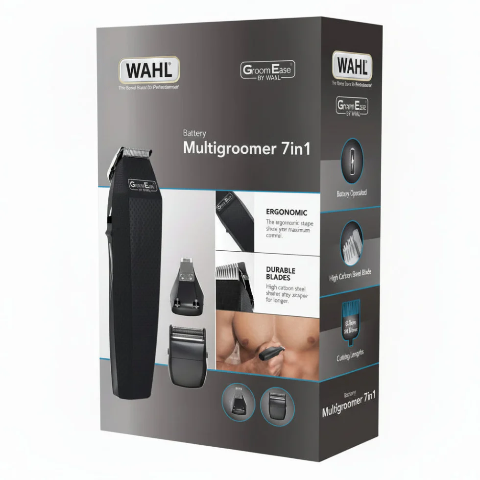 Wahl GroomEase Battery Multigroomer | Men’s Beard & Body Grooming Trimmer - Image 2