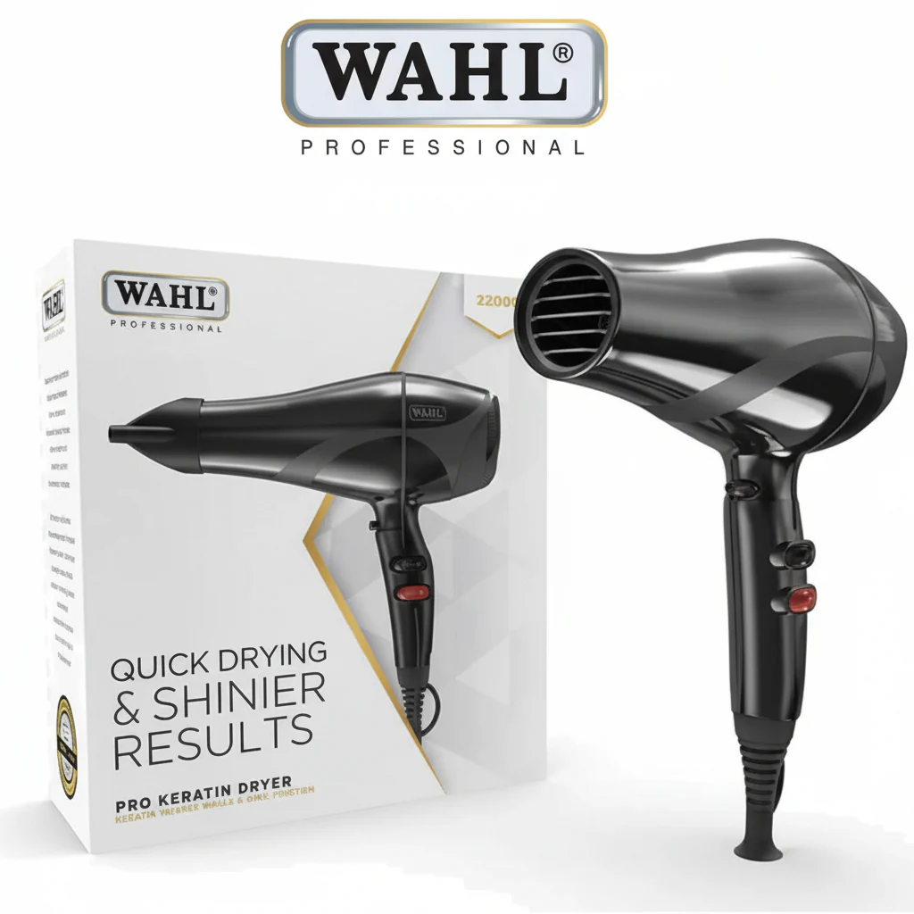 Wahl PRO Keratin Dryer 2000W | Sleek & Shiny Quick Dry Hair Dryer