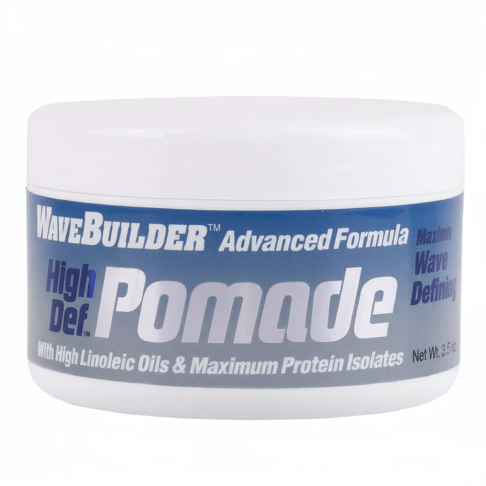 WaveBuilder High Def Pomade 3.5oz | Deep Waves, Strong Definition & High Shine