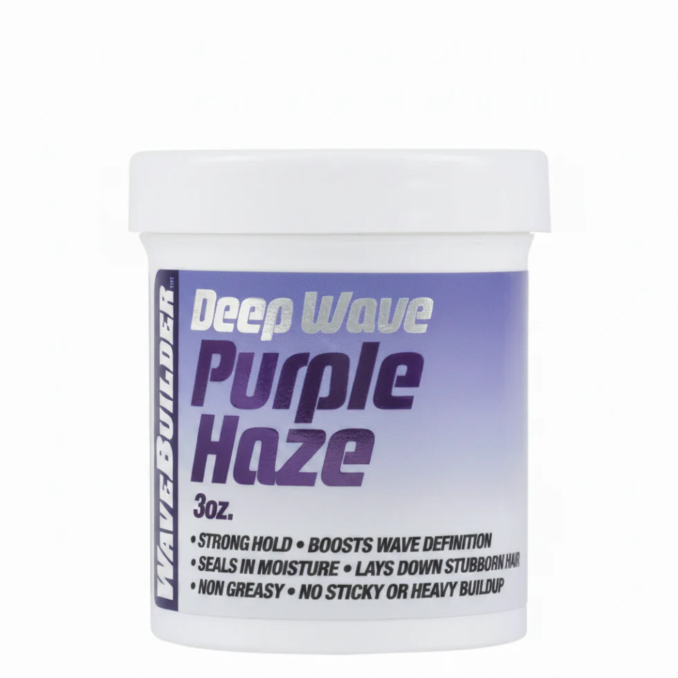 WaveBuilder Purple Haze Pomade 3oz | Ultra Hold, Deep Waves & Strong Styling