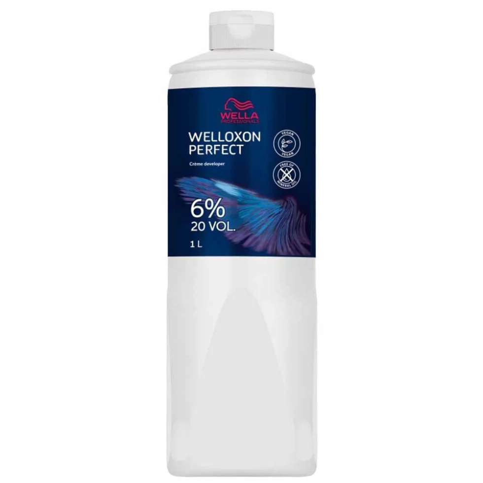 Wella Welloxon Perfect 6% 20 Vol Creme Developer 1L | Salon Hair Color Activator