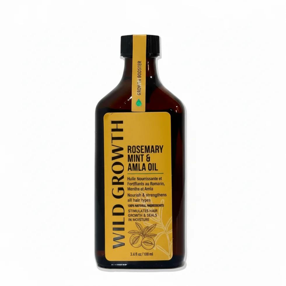 Wild Growth Rosemary Mint & Amla Hair Growth Oil 100ml | Scalp Stimulating Hair Oil
