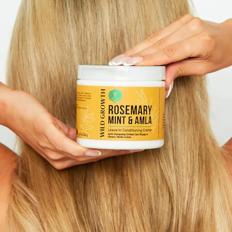Wild Growth Rosemary Mint & Amla Leave-In Conditioning Creme 16oz | Hair Growth - Image 2