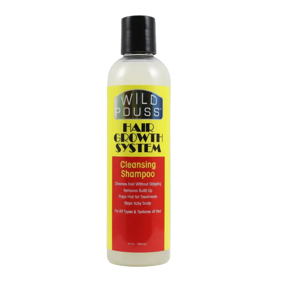 WILD POUSS HAIR GROWTH SYSTEM CLEANSING SHAMPOO 236.5ML/8OZ