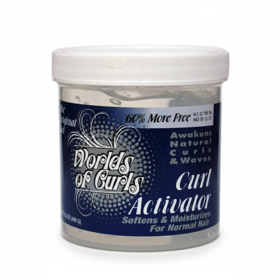 Worlds Of Curls Curl Activator Gel For Normal Hair | Softens & Moisturizes