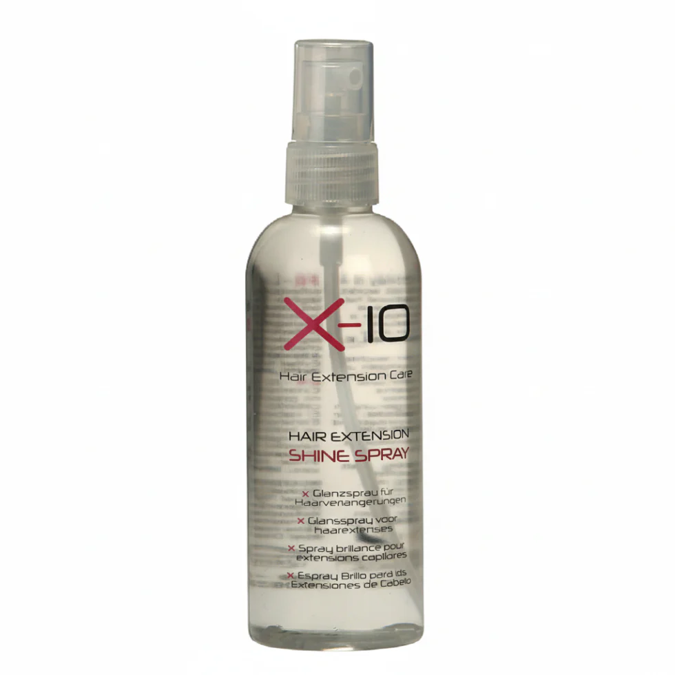 X-10 Hair Extension Shine Spray 100ml | Lightweight, Frizz-Free Gloss & Vibrant Hair