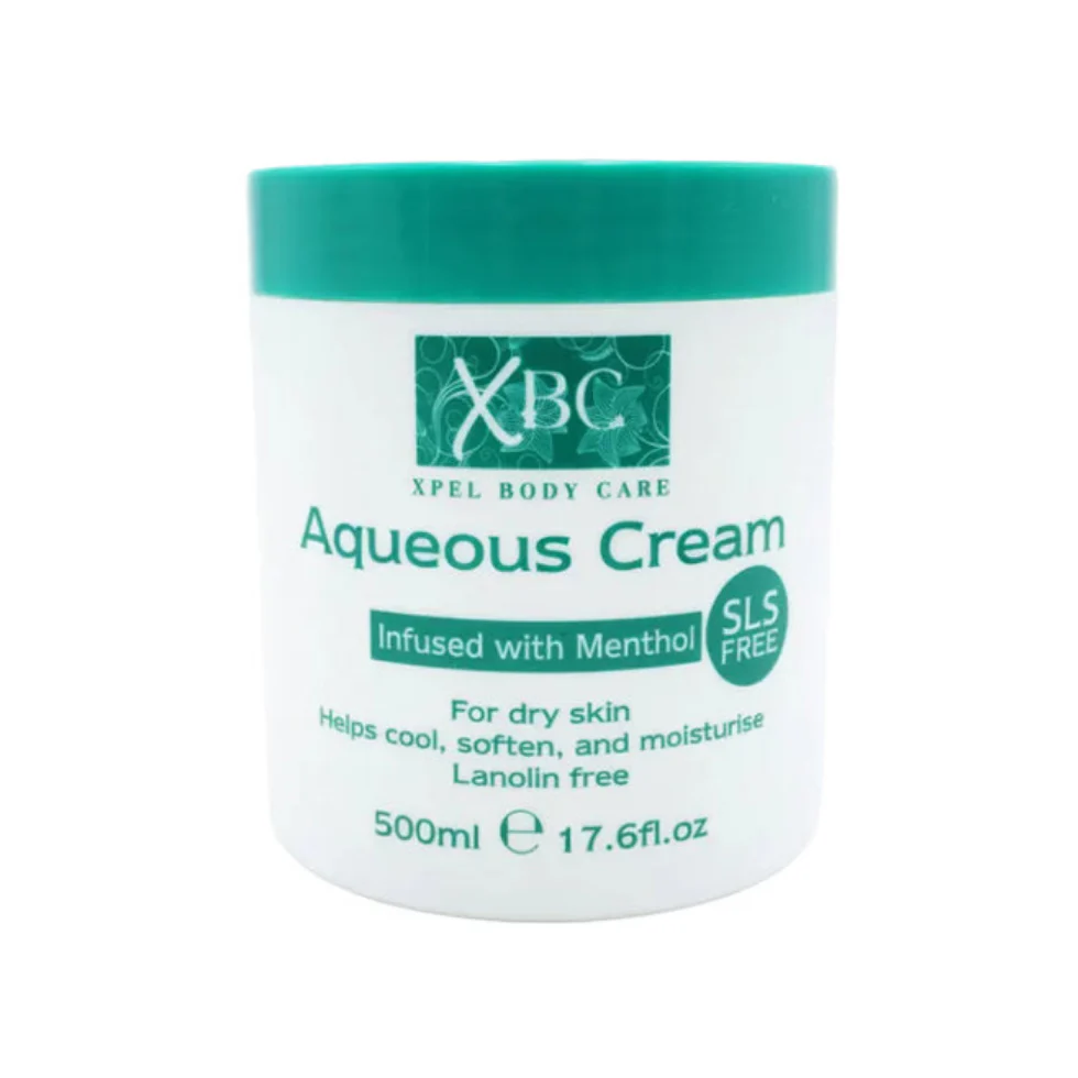 XBC Aqueous Cream with Menthol 500ml | Cooling & Soothing Skin Moisturizer