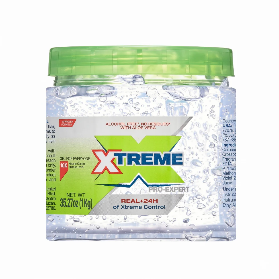 Xtreme Pro-Expert 24H Control Hair Gel 1kg | Alcohol-Free Strong Hold