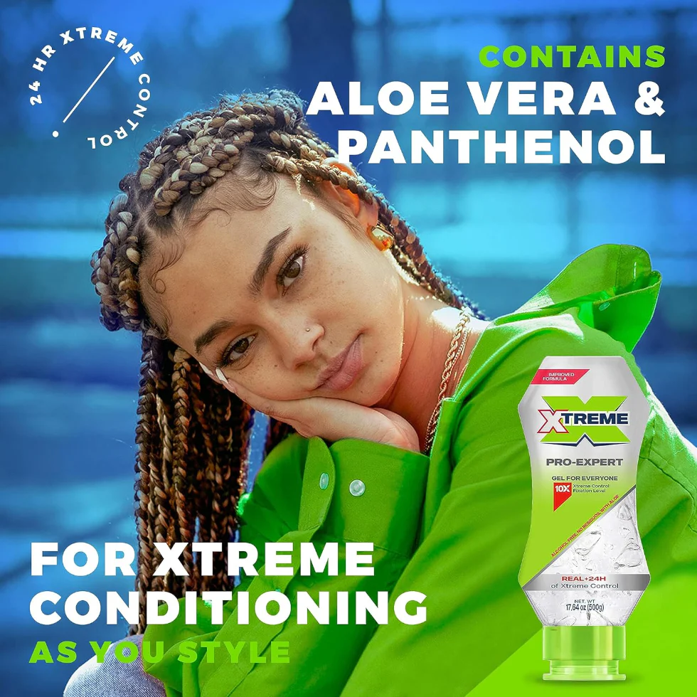 Xtreme Pro-Expert Clear Hair Gel 500g | Alcohol-Free Xtreme Control - Image 3