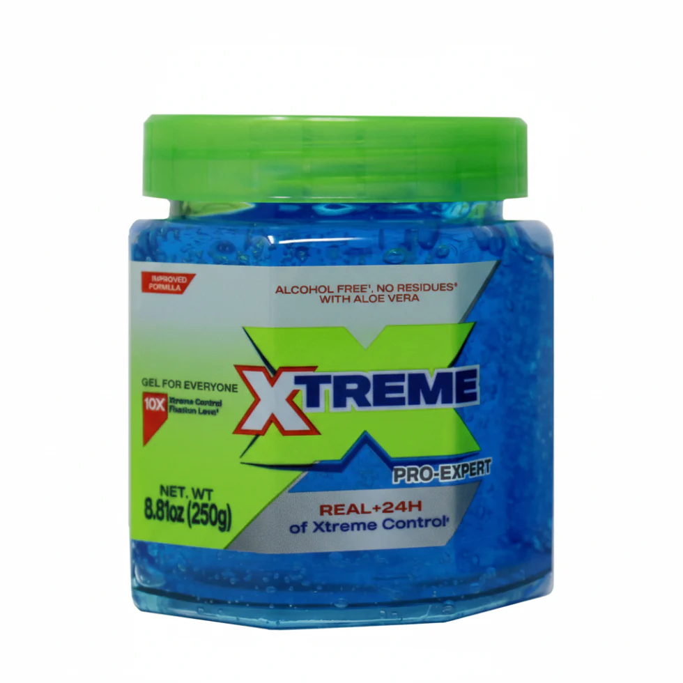Xtreme Pro-Expert 24H Control Hair Gel Blue | Strong Hold Alcohol-Free Shine